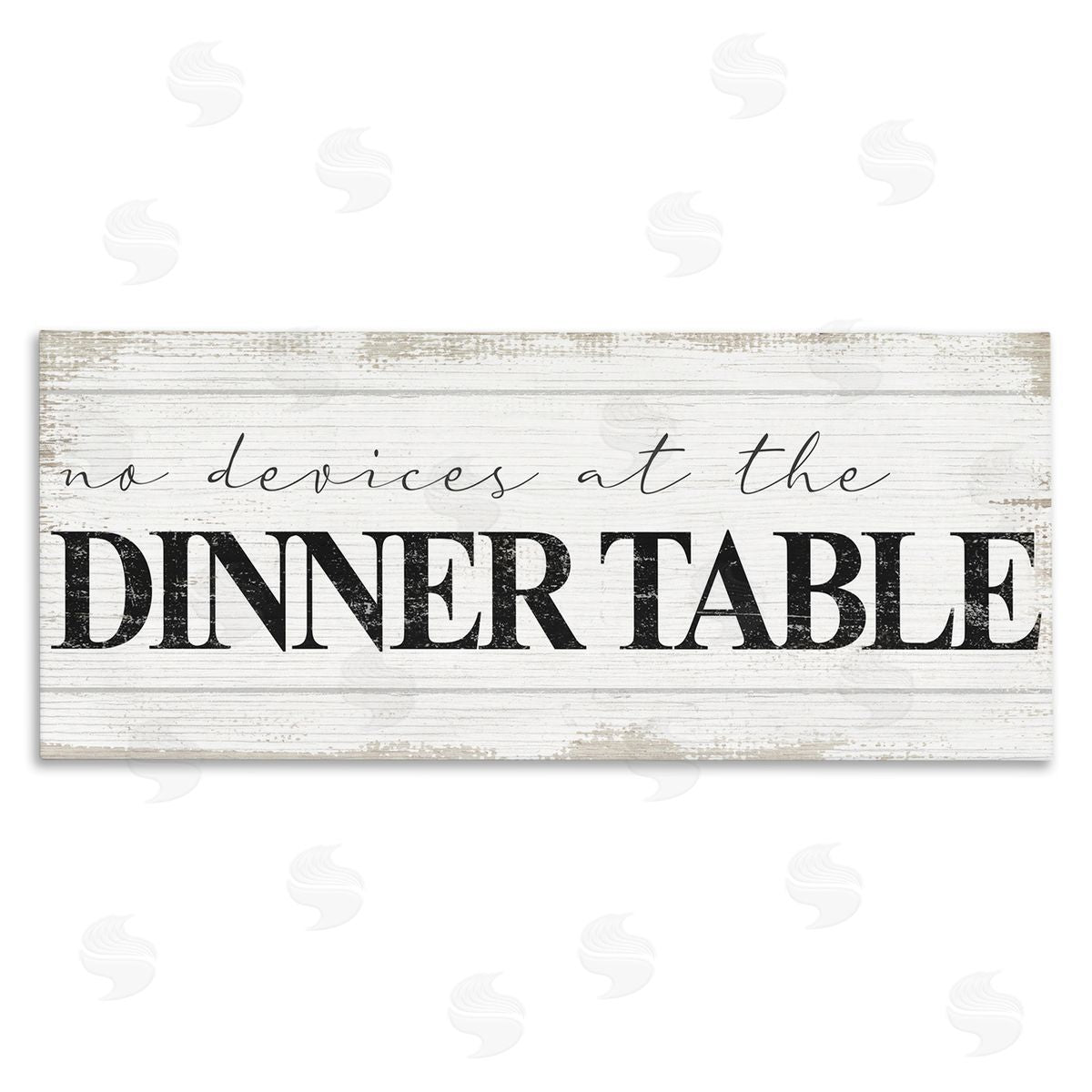 No Devices at Dinner Table Canvas Wall Art, Home Decor by Stupell Studio