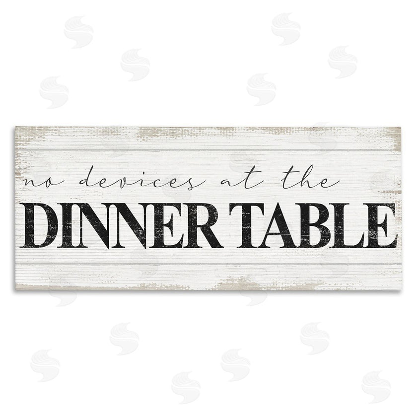 Stupell Studio | No Devices at Dinner Table
