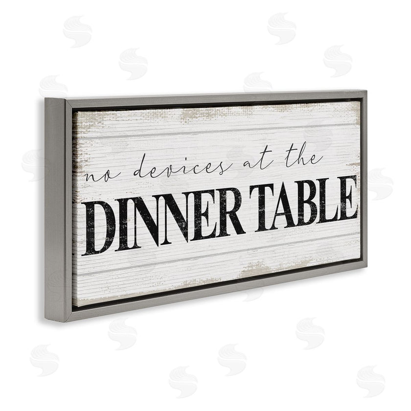 Stupell Studio | No Devices at Dinner Table
