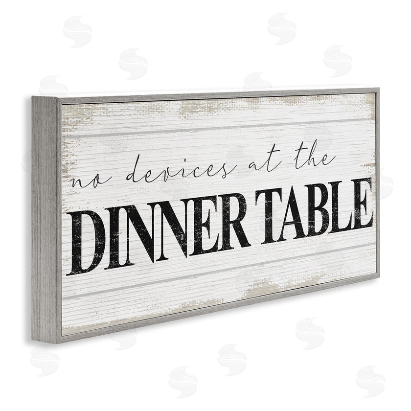 Stupell Studio | No Devices at Dinner Table