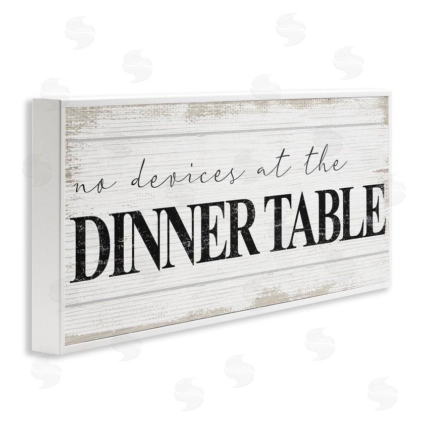 Stupell Studio | No Devices at Dinner Table