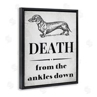 Stupell Studio | Funny Dachshund Dog Ankles