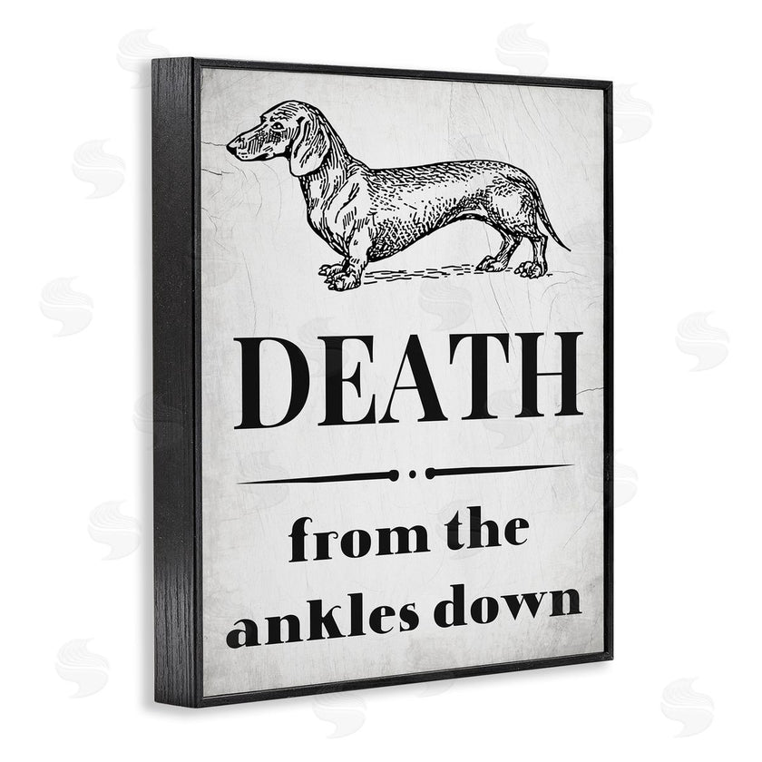 Stupell Studio | Funny Dachshund Dog Ankles