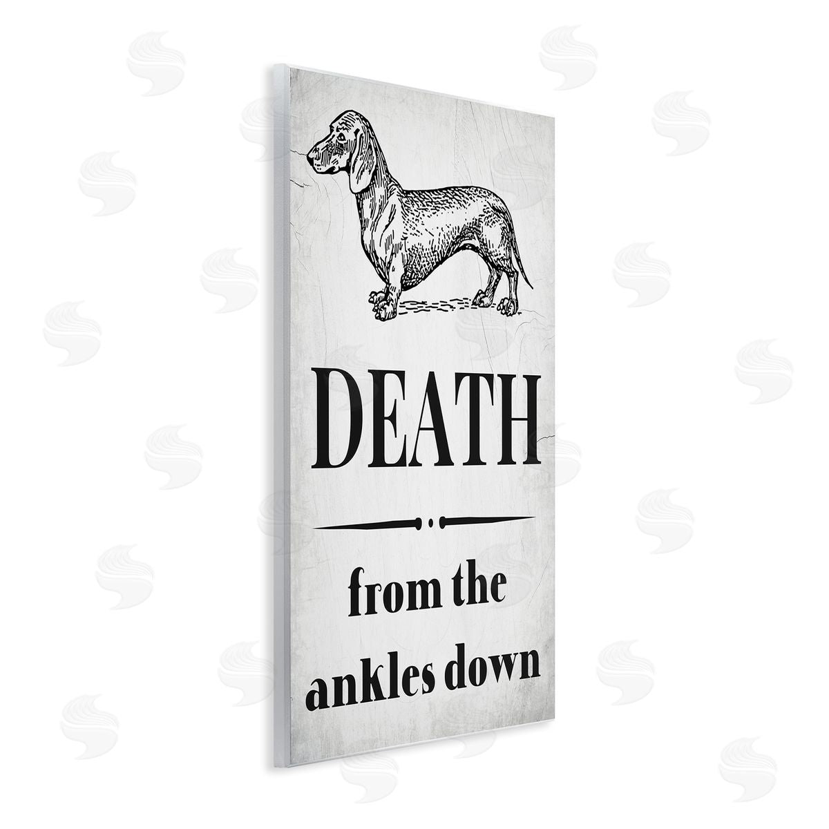 Funny Dachshund Dog Ankles Wood Plaque Wall Art, Home Decor by Stupell Studio