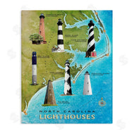 Art Licensing Studio | North Carolina Lighthouse Map