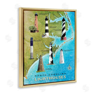 Art Licensing Studio | North Carolina Lighthouse Map