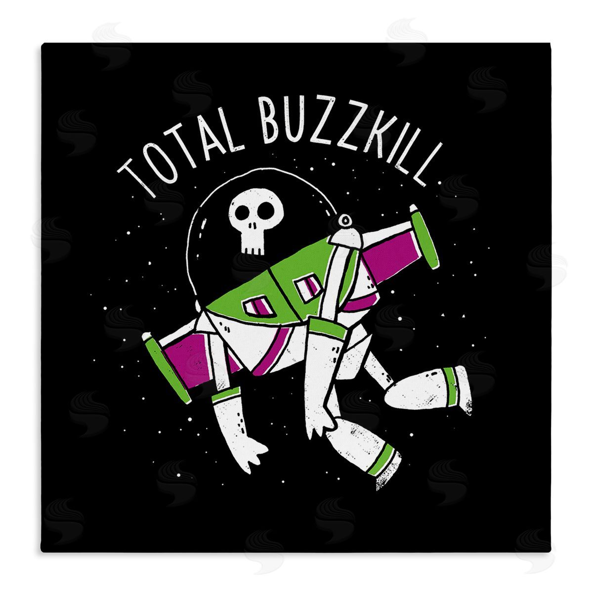 Total Buzzkill Toy Parody Canvas Wall Art, Home Decor by Michael Buxton