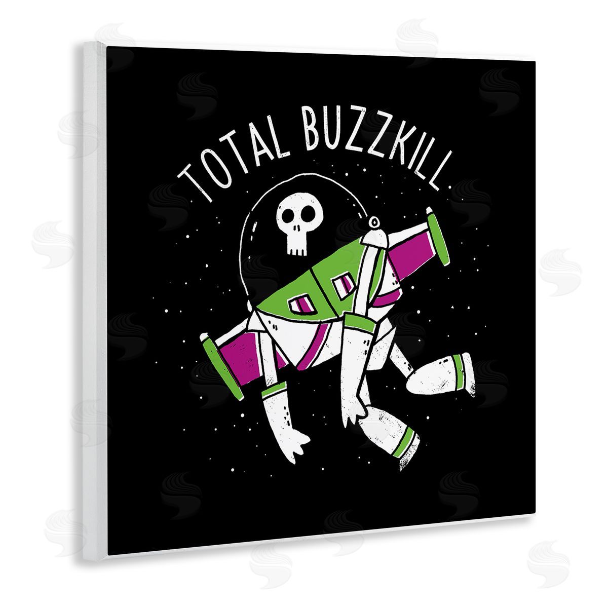 Total Buzzkill Toy Parody Wood Plaque Wall Art, Home Decor by Michael Buxton