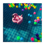 Ziwei Li | Poolside Pink Flamingo Floatie