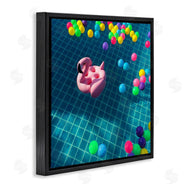 Ziwei Li | Poolside Pink Flamingo Floatie