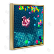 Ziwei Li | Poolside Pink Flamingo Floatie