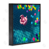 Ziwei Li | Poolside Pink Flamingo Floatie