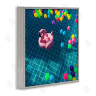 Ziwei Li | Poolside Pink Flamingo Floatie
