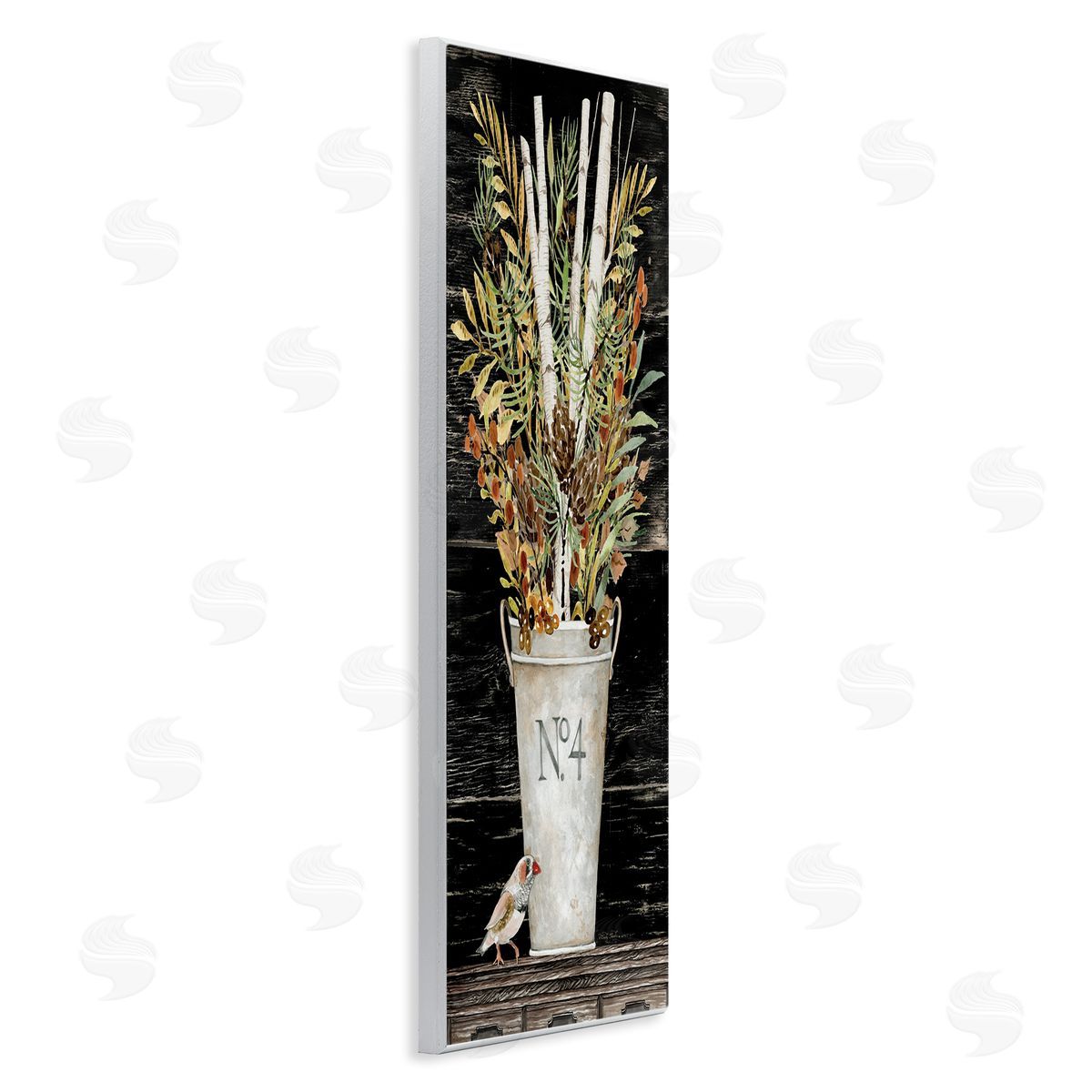 Rustic Forest Greenery Bouquet Wood Plaque Wall Art, Home Decor by Cindy Jacobs