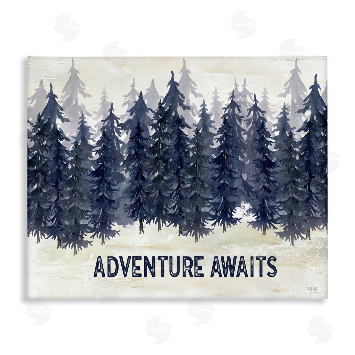 Adventure Awaits with Blue Forest Canvas Wall Art, Home Decor by Cindy Jacobs