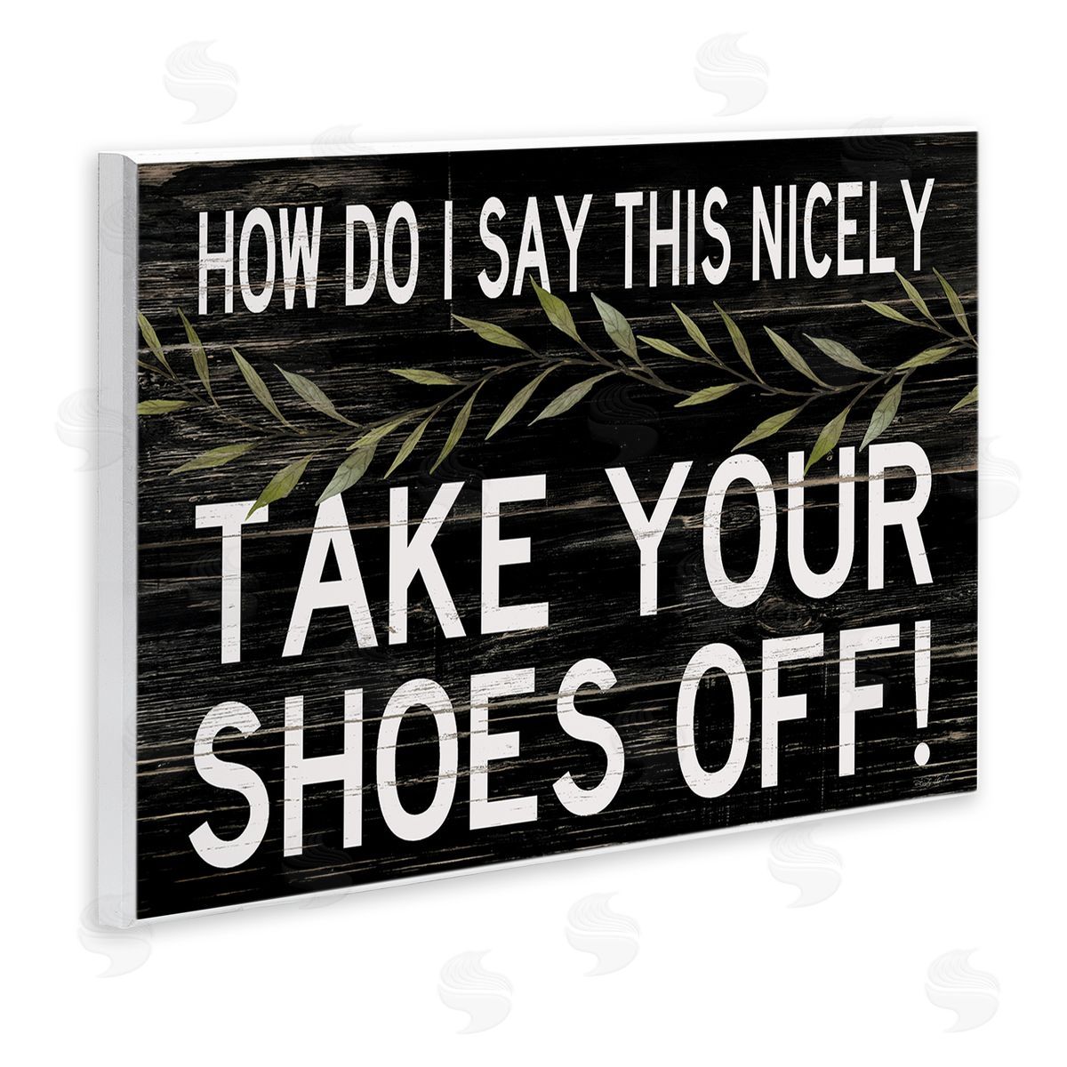 Funny Shoes Off Sign Wood Plaque Wall Art, Home Decor by Cindy Jacobs