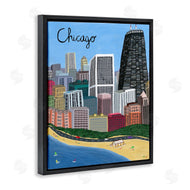 Carla Daly | Colorful Chicago Illinois Skyline