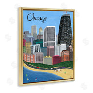 Carla Daly | Colorful Chicago Illinois Skyline