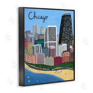 Carla Daly | Colorful Chicago Illinois Skyline