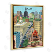 Carla Daly | Colorful Boston Massachusetts Skyline