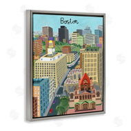 Carla Daly | Colorful Boston Massachusetts Skyline