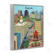 Carla Daly | Colorful Boston Massachusetts Skyline