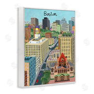 Carla Daly | Colorful Boston Massachusetts Skyline