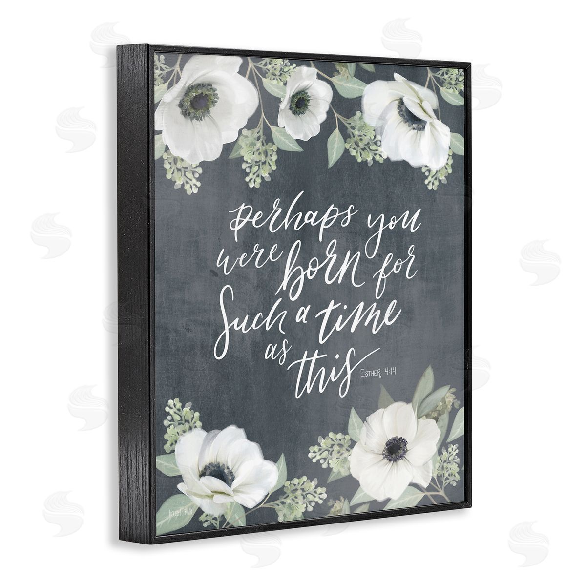 Born for Such Time Poppies Black Frame Print Wall Art, Home Decor by House Fenway