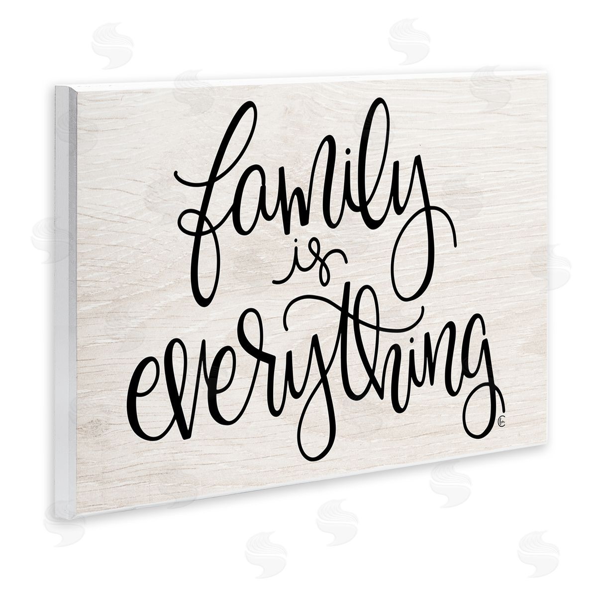 Family is Everything Minimal Wood Plaque Wall Art, Home Decor by Fearfully Made Creations