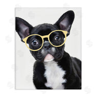 Ziwei Li | French Bulldog with Yellow Glasses