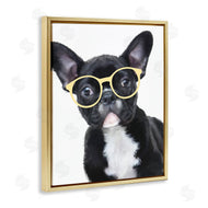 Ziwei Li | French Bulldog with Yellow Glasses