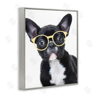 Ziwei Li | French Bulldog with Yellow Glasses