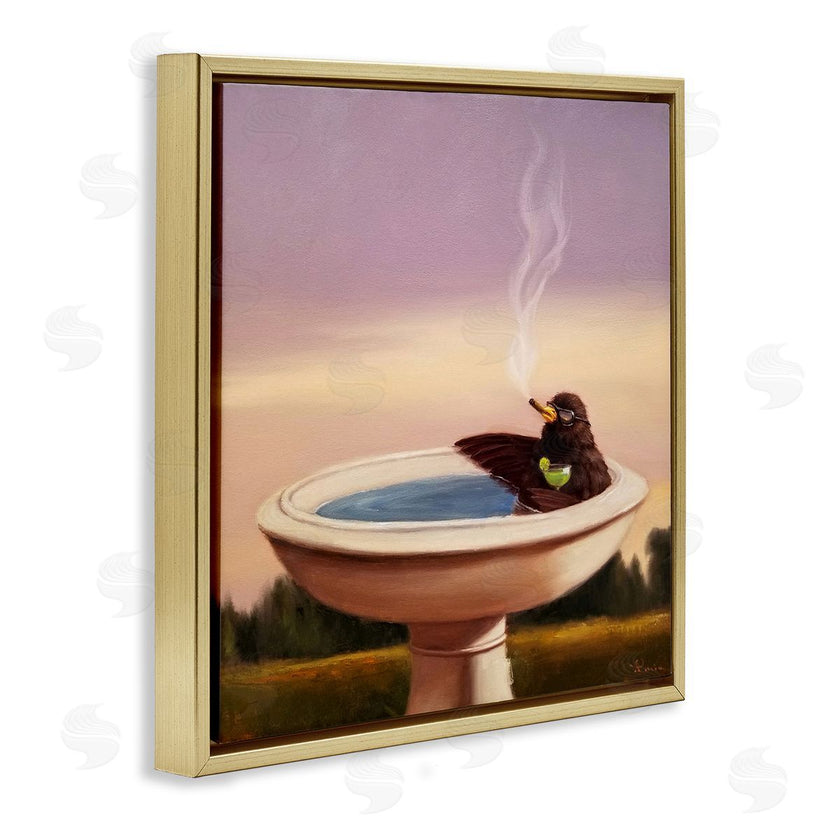Lucia Heffernan | Birdbath with Cocktail Humor