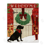 Andrea Tachiera | Dog with Holiday Welcome