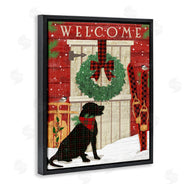 Andrea Tachiera | Dog with Holiday Welcome