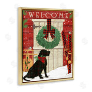 Andrea Tachiera | Dog with Holiday Welcome
