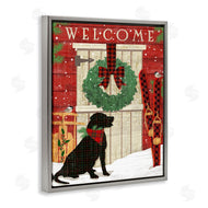 Andrea Tachiera | Dog with Holiday Welcome