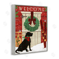 Andrea Tachiera | Dog with Holiday Welcome