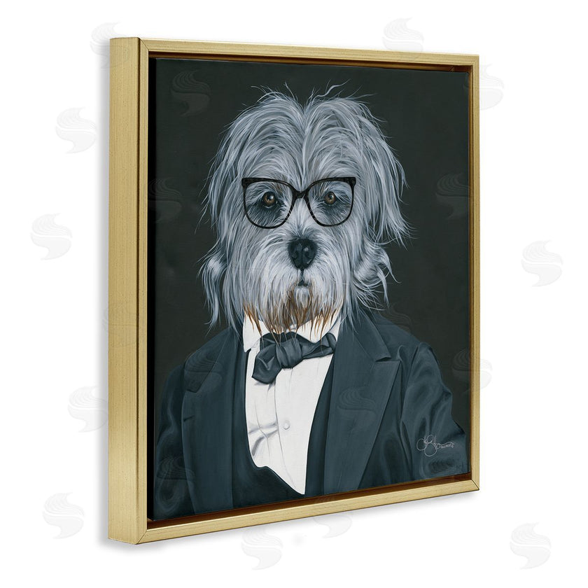 Hollihocks Art | Shaggy Dog in Classy Suit