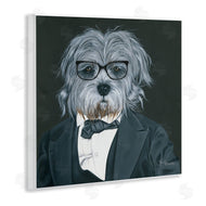 Hollihocks Art | Shaggy Dog in Classy Suit
