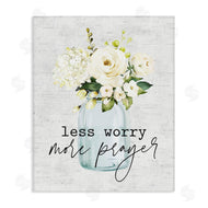 Lettered and Lined | Less Worry More Prayer Florals