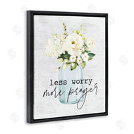 Lettered and Lined | Less Worry More Prayer Florals