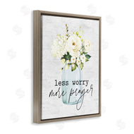 Lettered and Lined | Less Worry More Prayer Florals