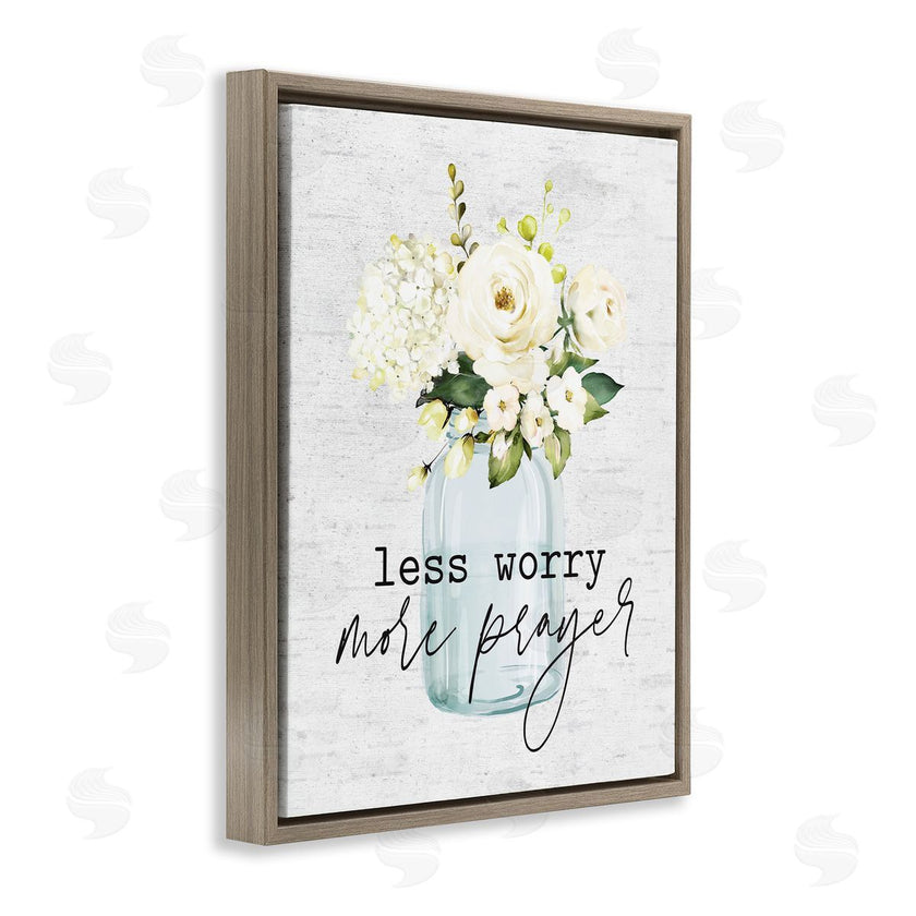 Lettered and Lined | Less Worry More Prayer Florals
