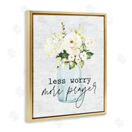 Lettered and Lined | Less Worry More Prayer Florals