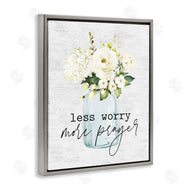 Lettered and Lined | Less Worry More Prayer Florals