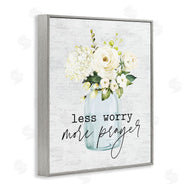 Lettered and Lined | Less Worry More Prayer Florals