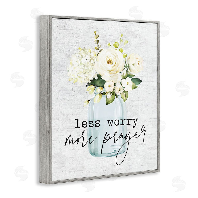 Lettered and Lined | Less Worry More Prayer Florals