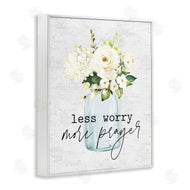 Lettered and Lined | Less Worry More Prayer Florals