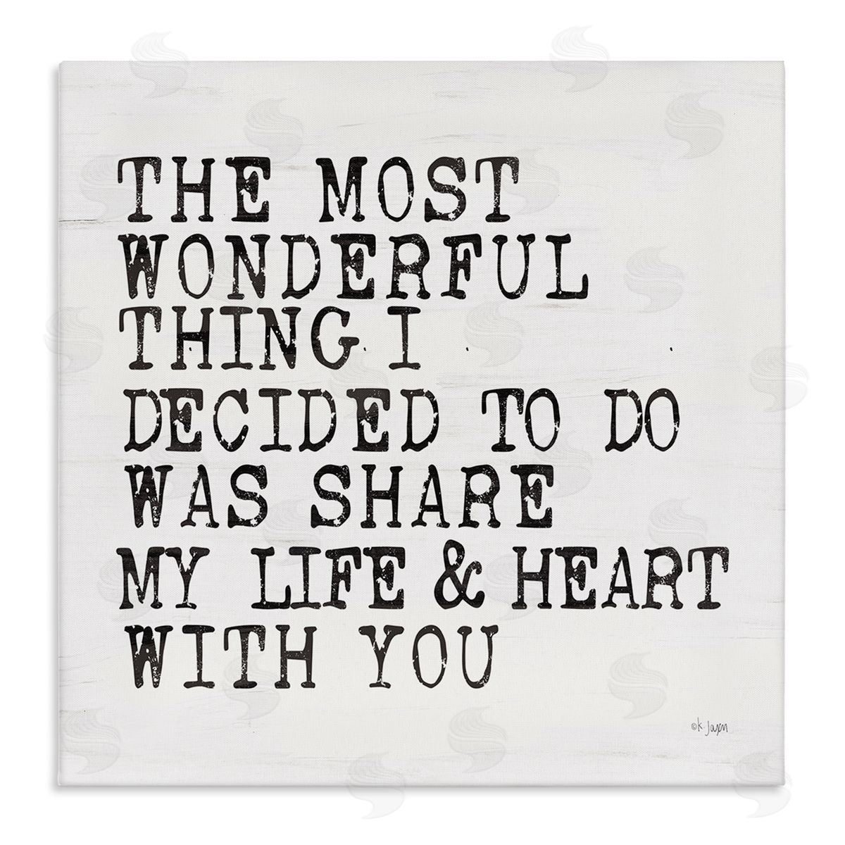 Share My Heart Inspirational Canvas Wall Art, Home Decor by JAXN BLVD